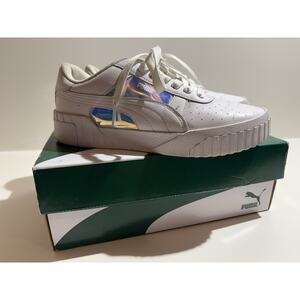 PUMA Cali Glow White Women’s Size 8.5 Shoes Sneakers Lace Up Low Top Casual IOB